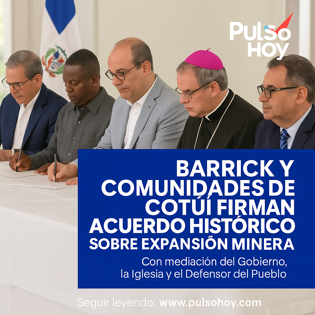 Barrick y comunidades de Cotuí firman acuerdo histórico de reasentamiento con mediación del Gobierno 39 acuerdo-reasentamiento-barrick-cotui-gobierno-iglesia
